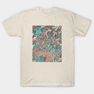 Abstract Acrylic Phonco Painting T-Shirt